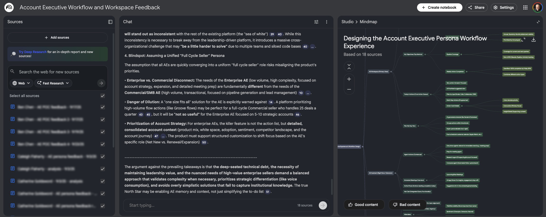 A screenshot of NotebookLM